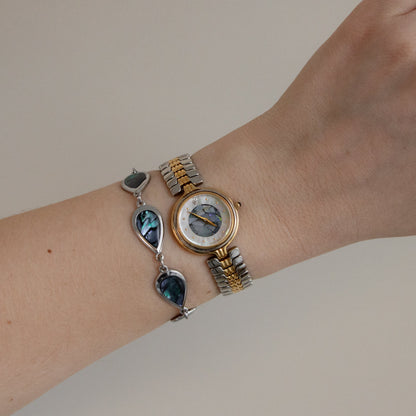 Vintage Chante Le Temp Swiss Mosaic Two Tone Watch