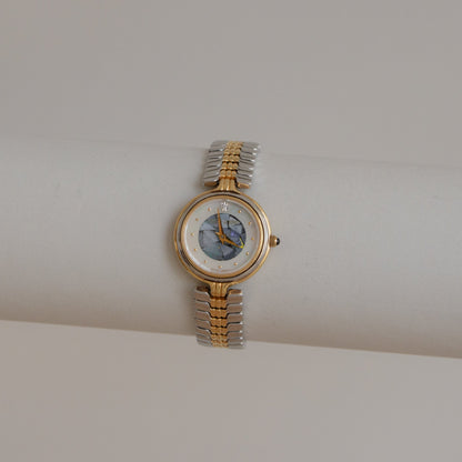 Vintage Chante Le Temp Swiss Mosaic Two Tone Watch