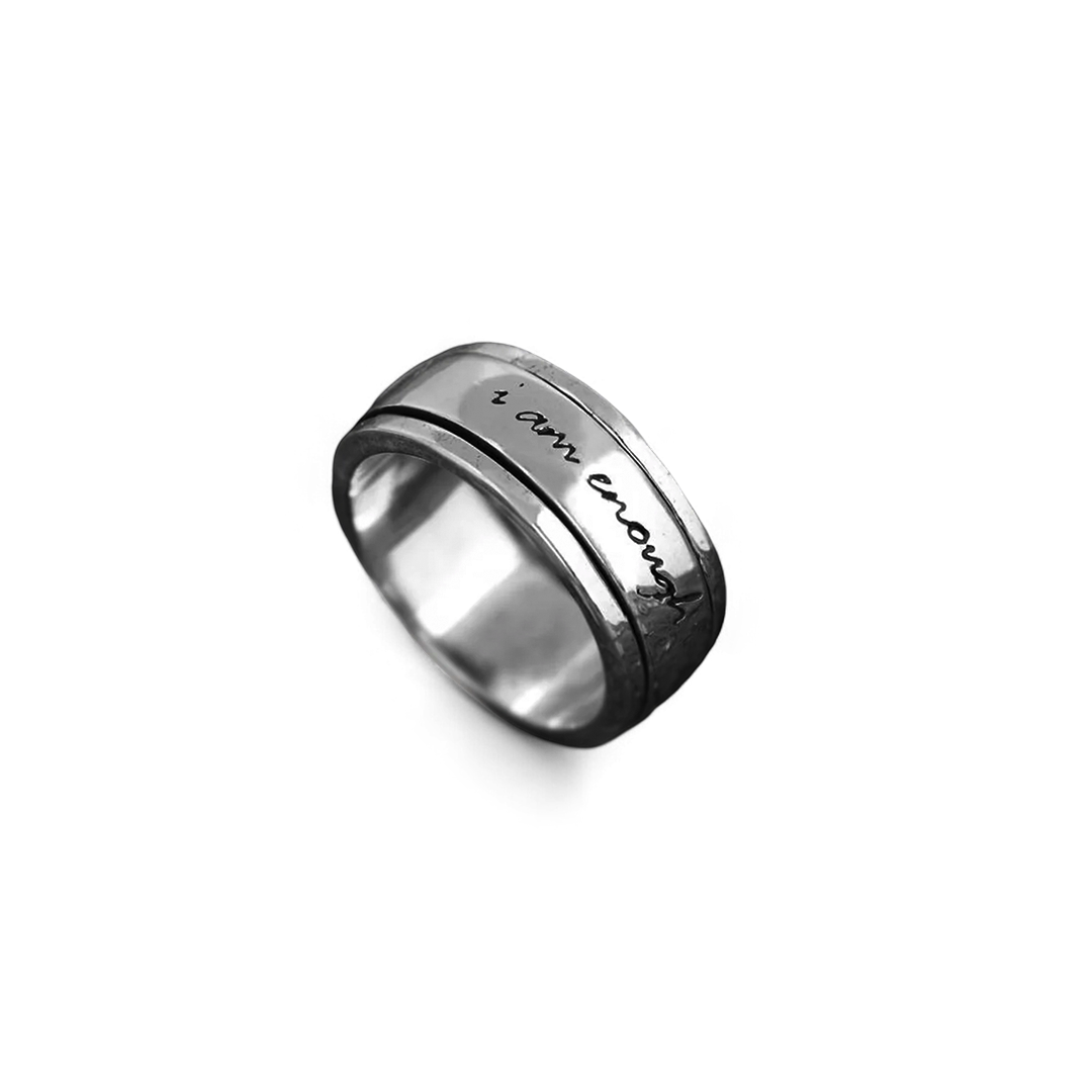 I am Enough Spinning Fidget Ring