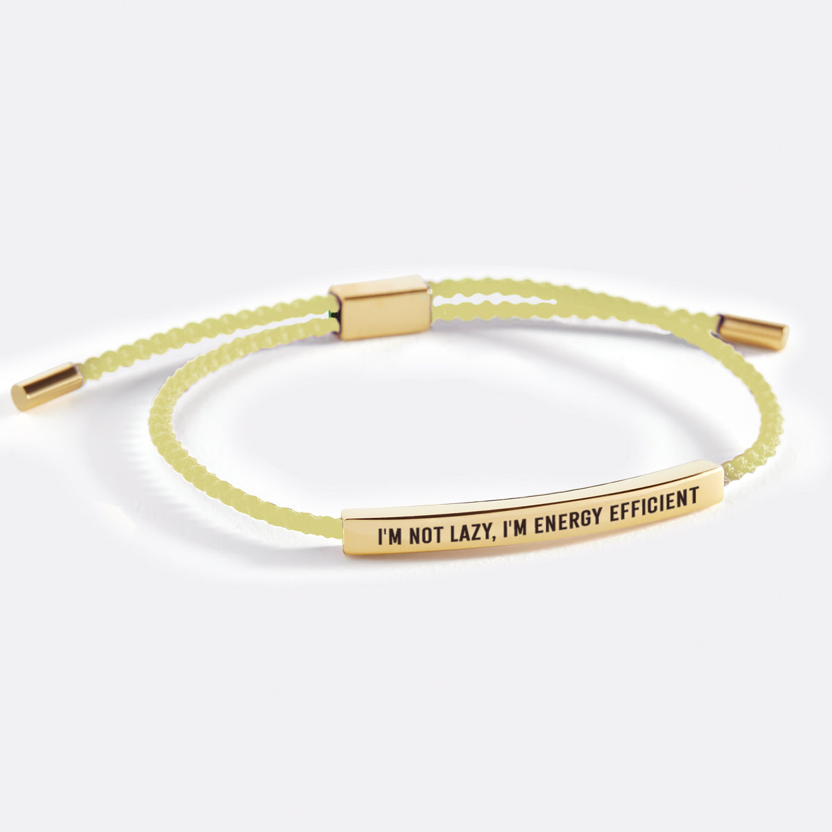 I'm Not Lazy, I'm Energy Efficient Inspire Bracelet - Touch Bling