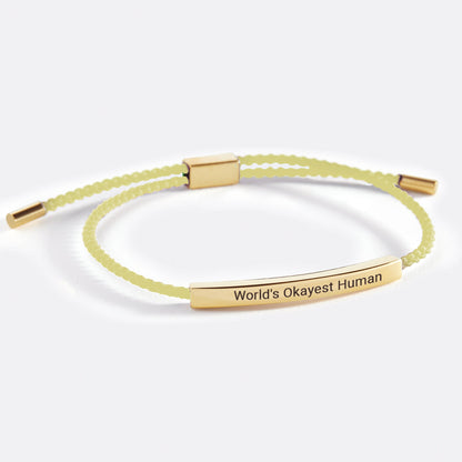 World's Okayest Human Inspire Bracelet