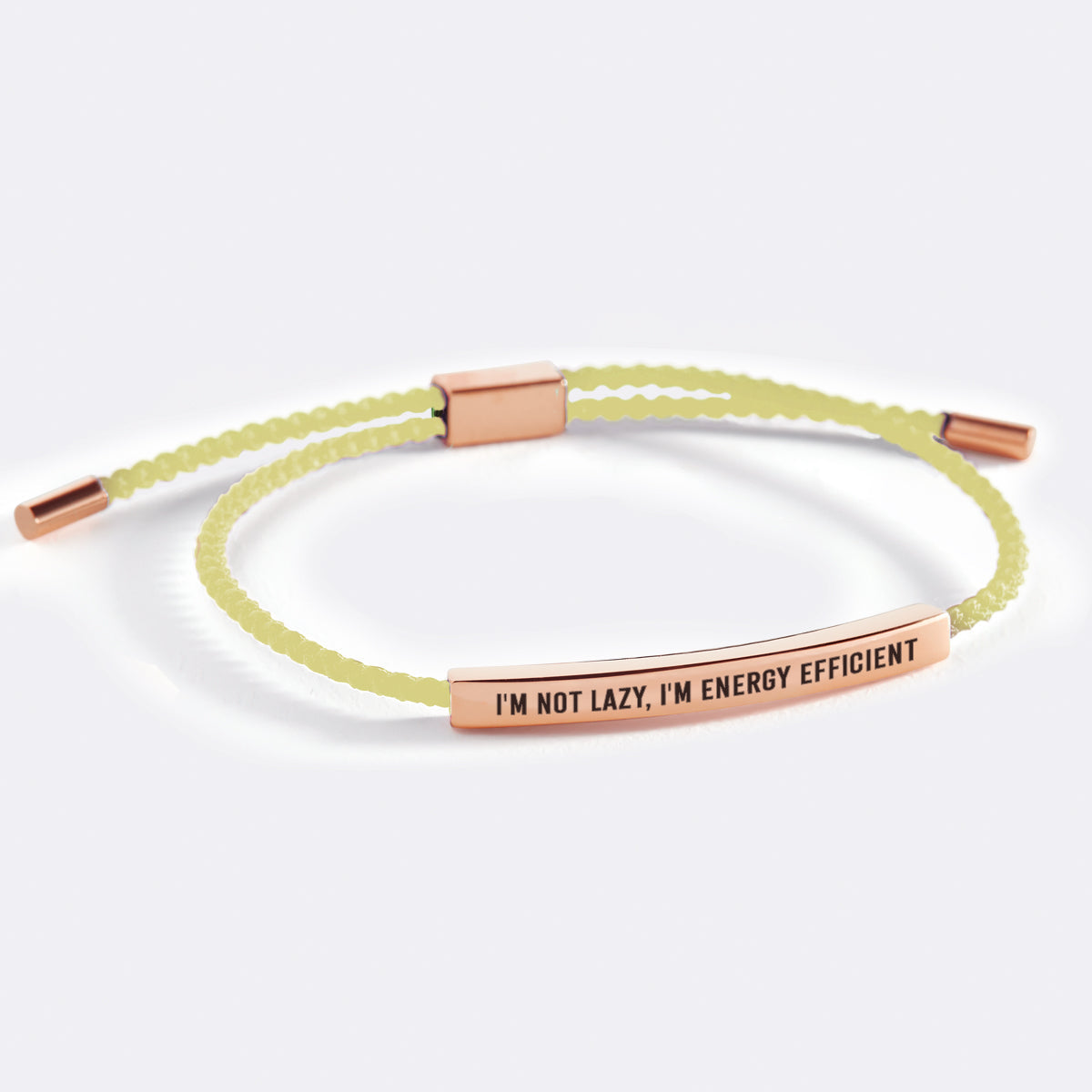 I'm Not Lazy, I'm Energy Efficient Inspire Bracelet - Touch Bling