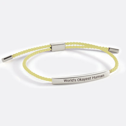 World's Okayest Human Inspire Bracelet