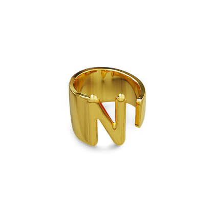 Initial Monogram Ring