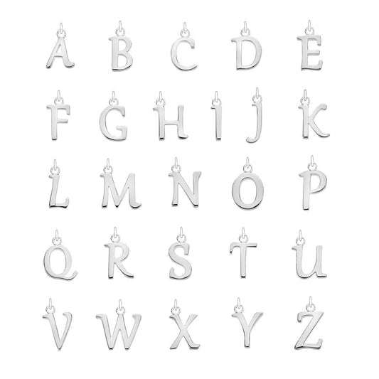 Silver Children's Pearl Initial Letter Bracelet