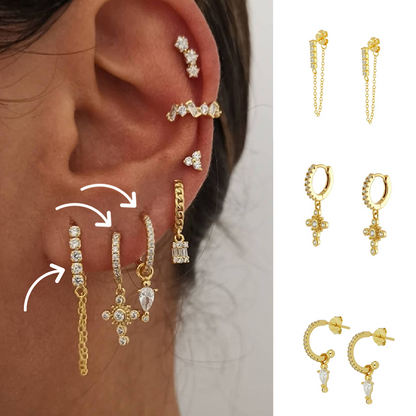 Juego de pendientes Amalfi 316L