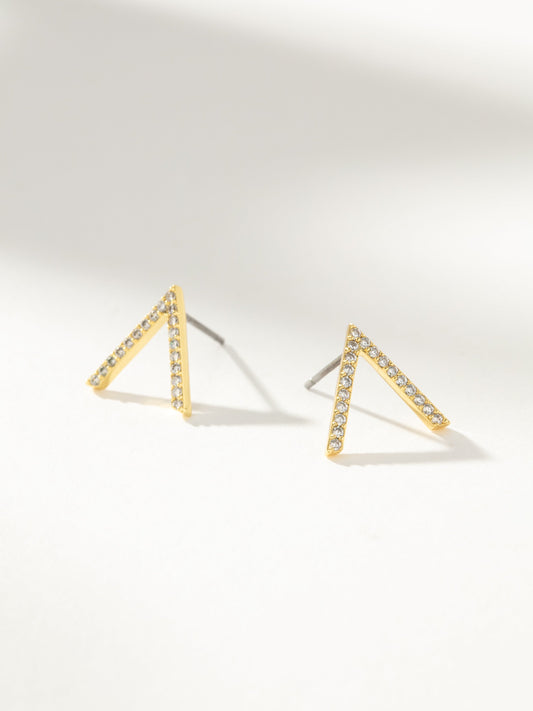 Pequeños pendientes de botón