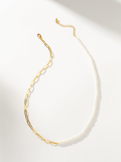 Split Personality Pearl Necklace