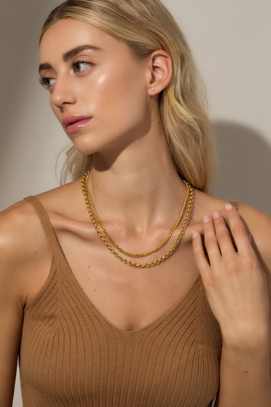 Collar de cadena doble
