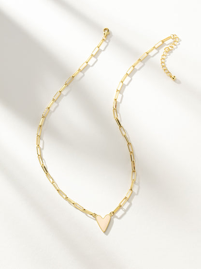 Enamel Heart Necklace