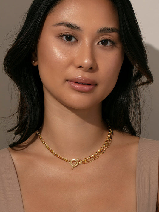 Collar de cadena "Tres son una fiesta"