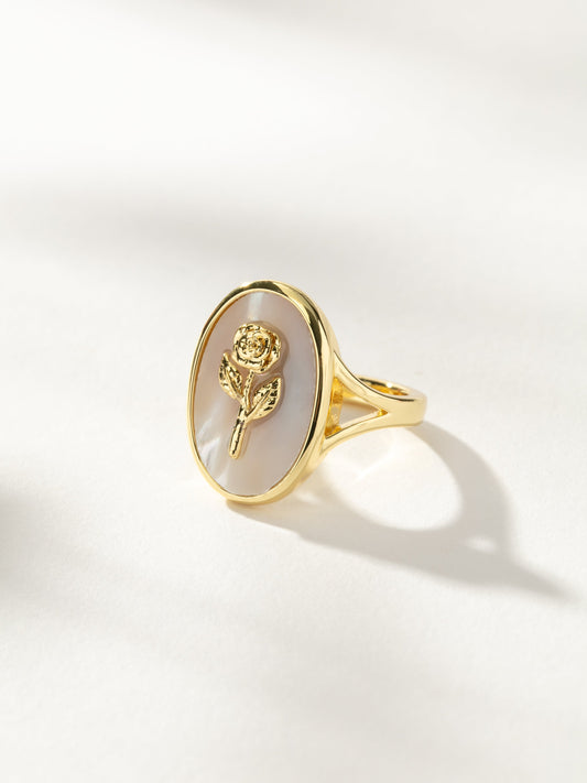 Pearlescent Rose Ring