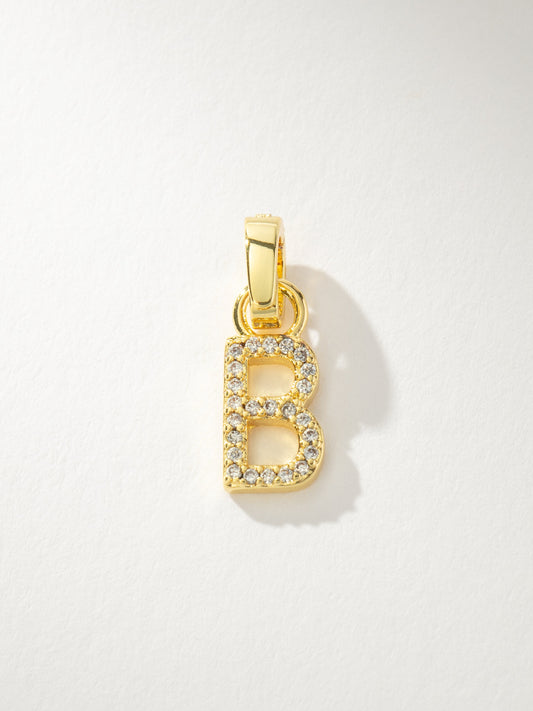 Pavé Letter Charm