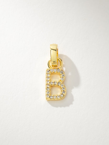 Pavé Letter Charm
