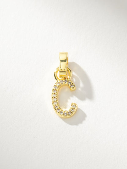 Pavé Letter Charm
