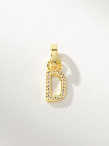 Pavé Letter Charm