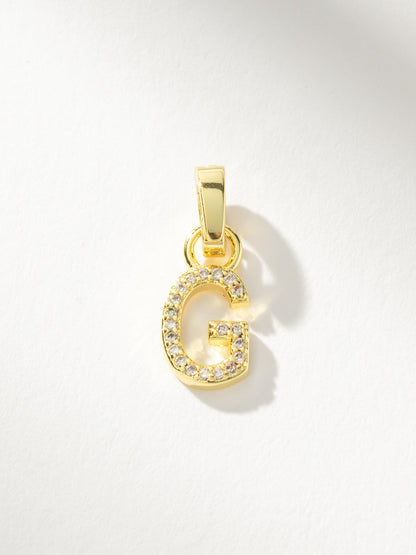 Pavé Letter Charm