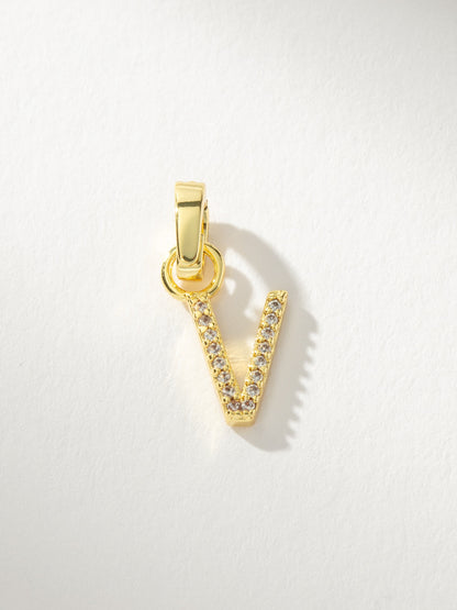 Pavé Letter Charm