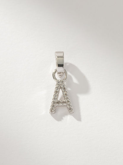Pavé Letter Charm
