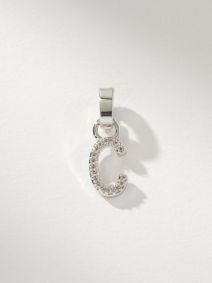 Pavé Letter Charm