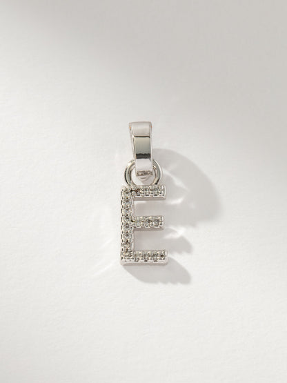Pavé Letter Charm