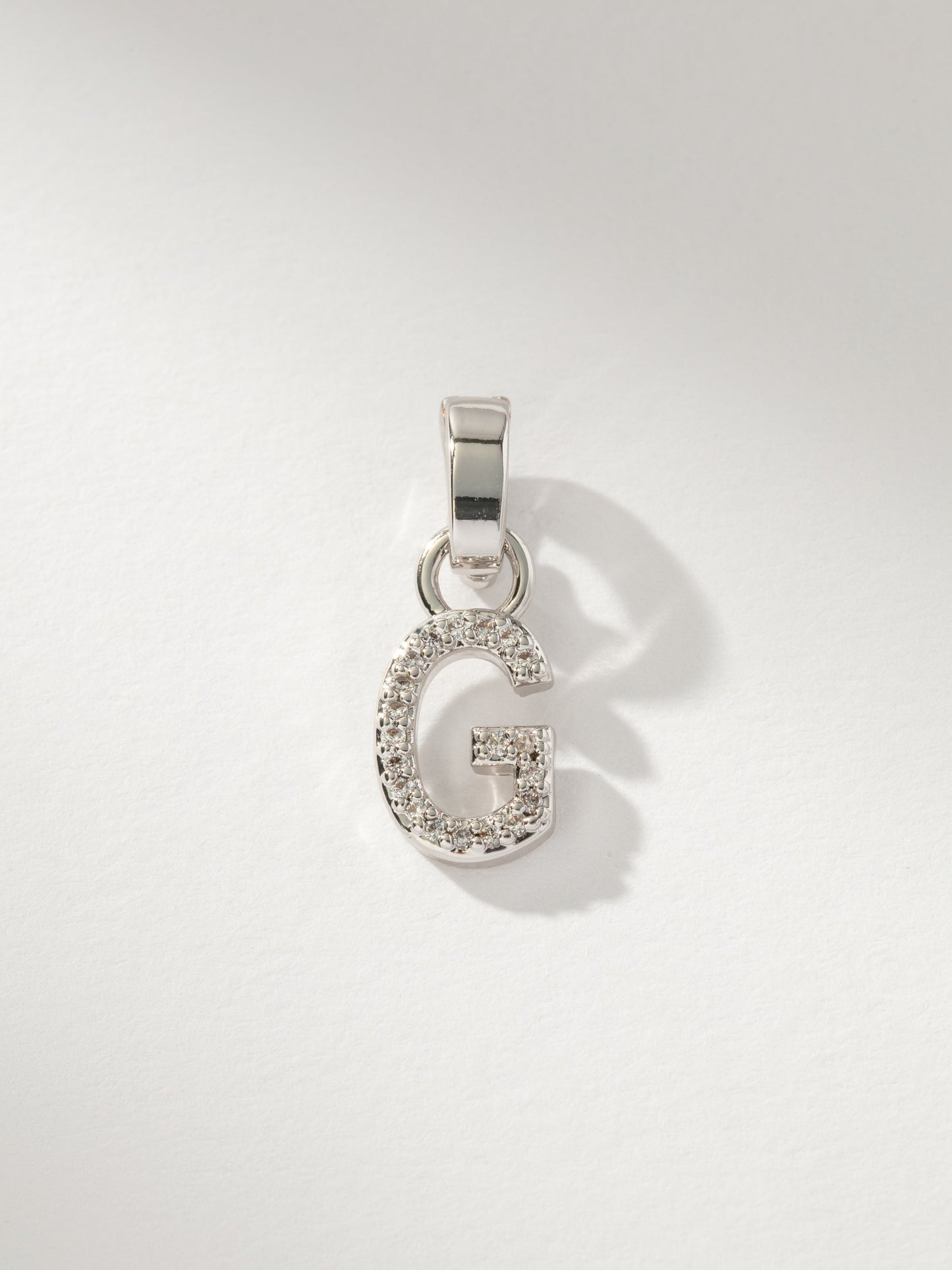 Pavé Letter Charm