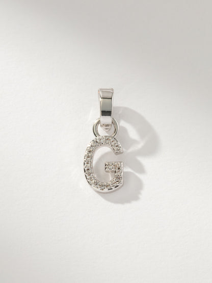 Pavé Letter Charm