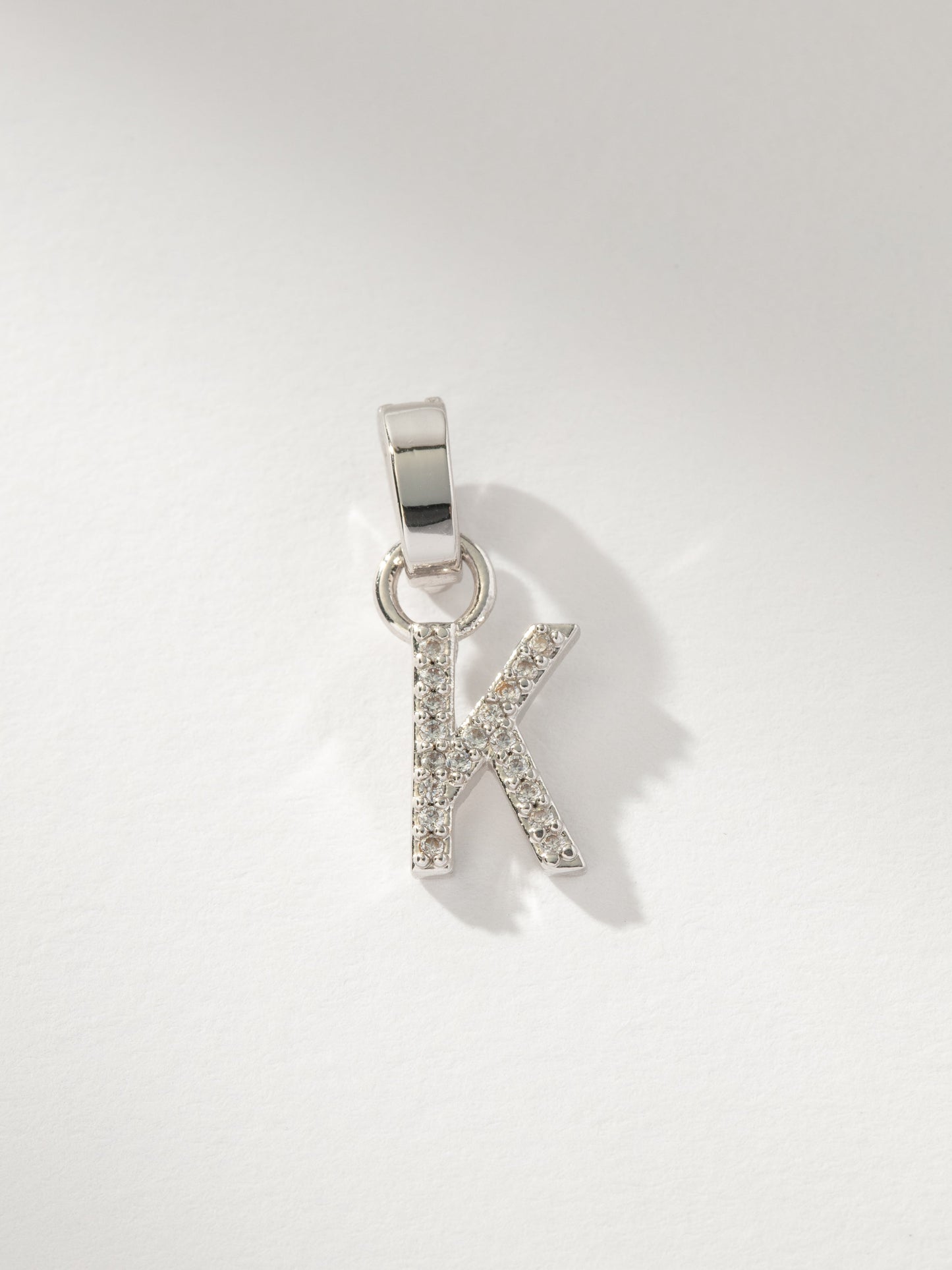 Pavé Letter Charm