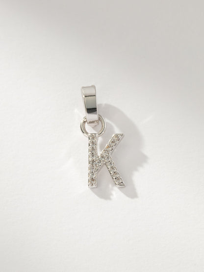 Pavé Letter Charm