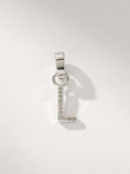 Pavé Letter Charm