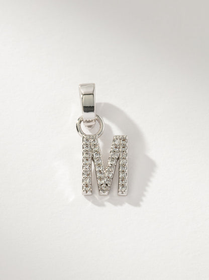 Pavé Letter Charm
