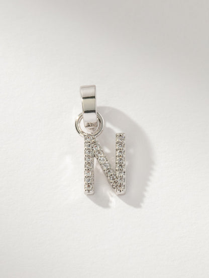 Pavé Letter Charm