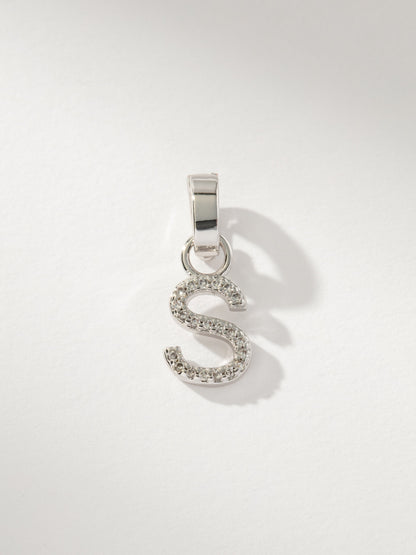 Pavé Letter Charm
