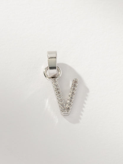 Pavé Letter Charm