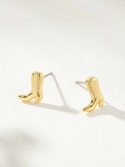 Cowboy Boot Stud Earrings