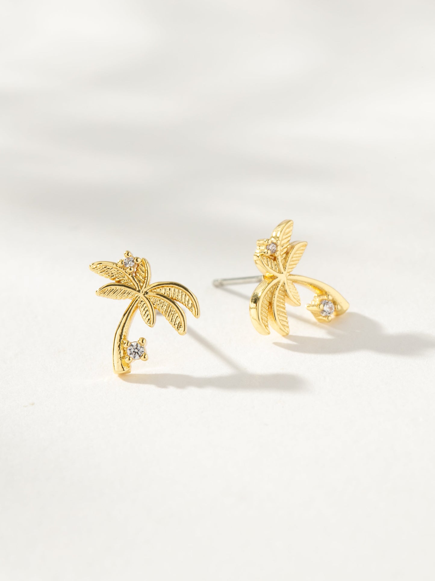 Palm Tree Stud Earrings
