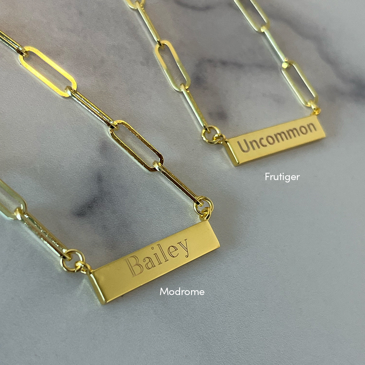 Chain and Bar Necklace