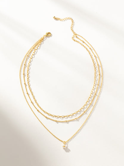 Collar con colgante de flores