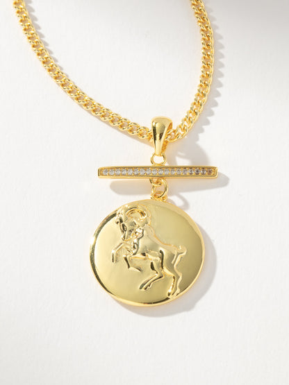 Collar con colgante del zodiaco