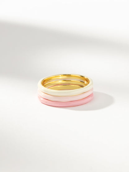 Pink Ombré Ring (Set of 3)