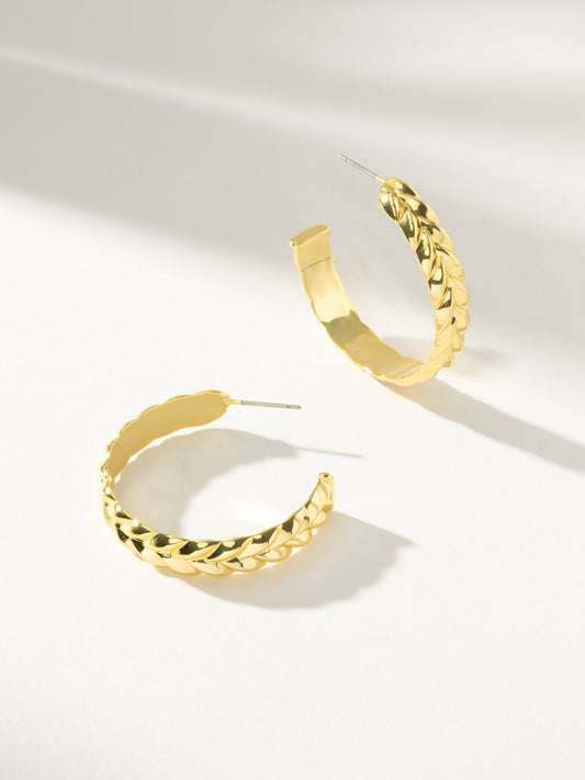 Pendientes de aro de vid