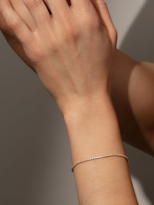 Glamouröses Tennisarmband