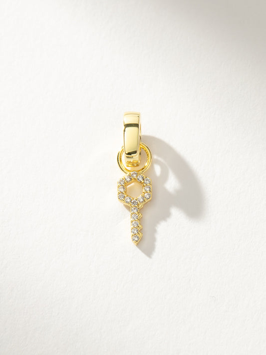 Charm de llave con pavé