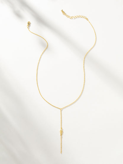 Collar de lazo con espina de pescado
