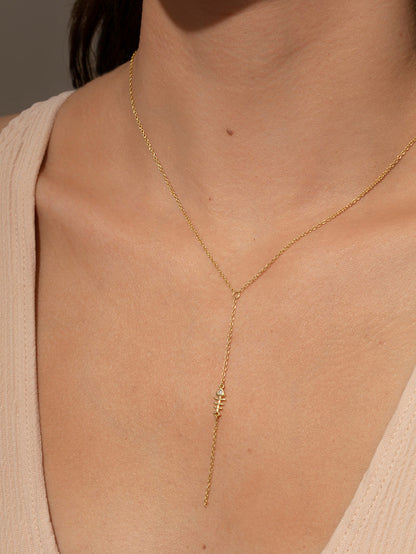 Collar de lazo con espina de pescado