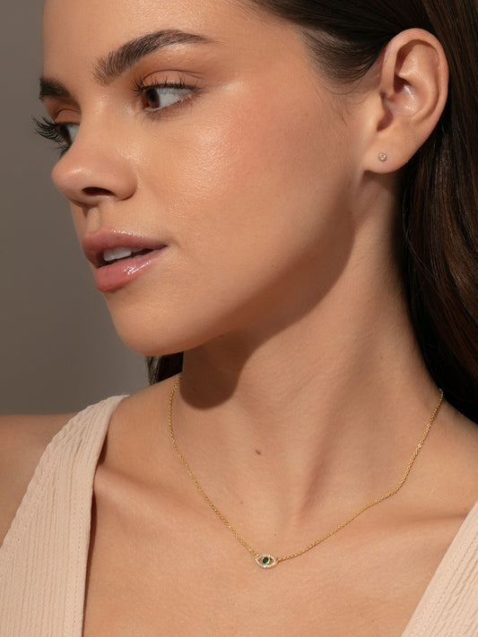 Collar pavé de mal de ojo