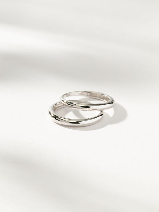 Simple Band Ring (Set of 2)