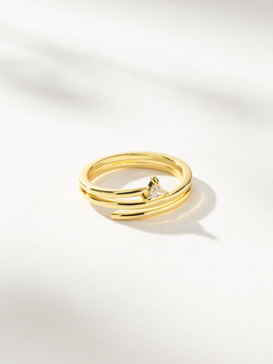 Triangle Spiral Ring