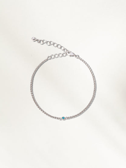 Armband mit Edelsteinen und Kette