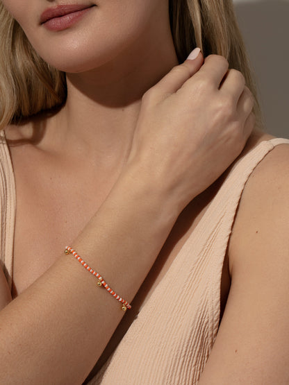 Sonnenuntergang Perlenarmband